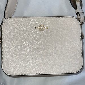 Coach Mini Bag in Cream with Gold Accents